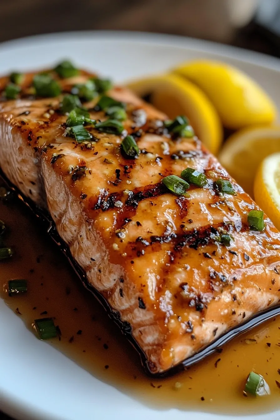 Sumptuous Citrus-Glazed Salmon card