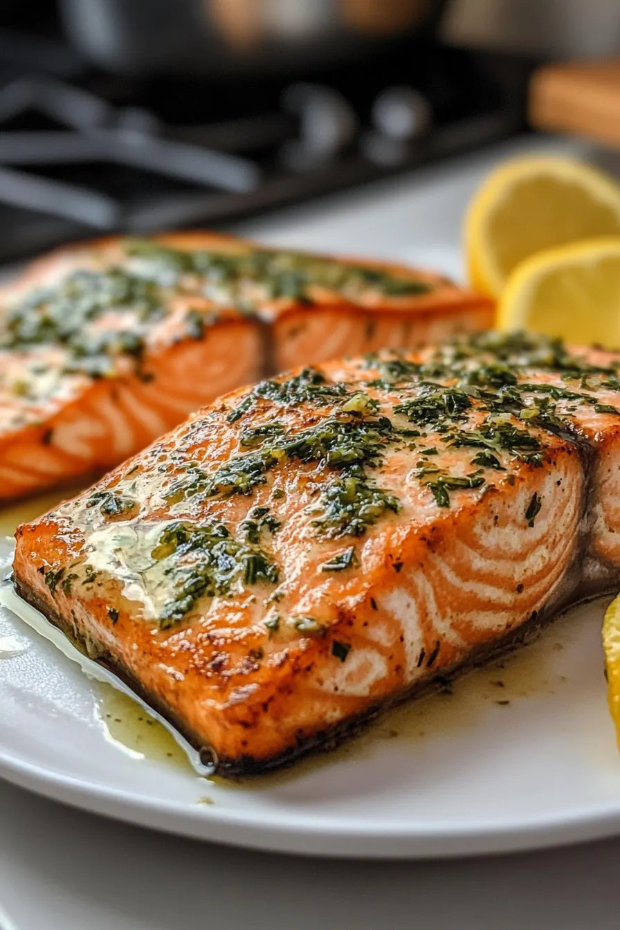 Pan-Seared Salmon with Citrus Herb Butter card