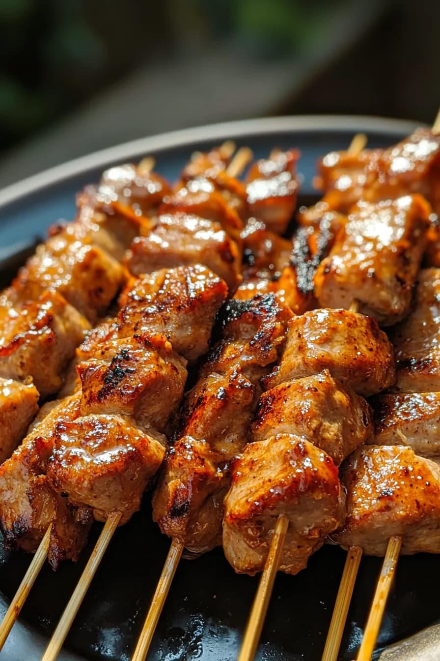 Quick and Easy Honey Mustard Pork Skewers for Kids card
