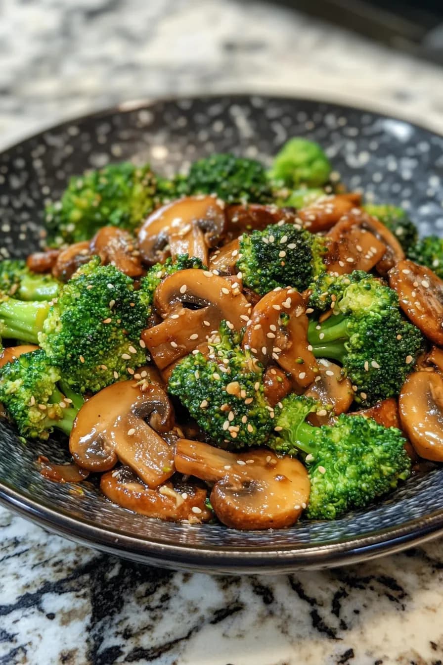 Savory Broccoli and Mushroom Stir-Fry recipe photo