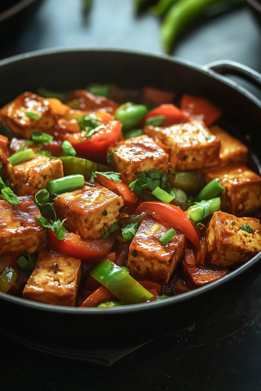 Savory One Pot Tofu with Seasonal Vegetables card