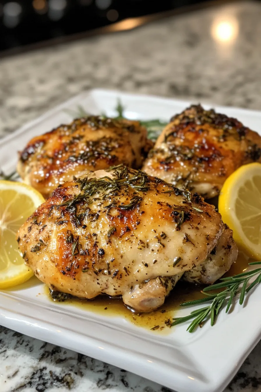 Slow-Cooked Lemon Herb Chicken recipe photo