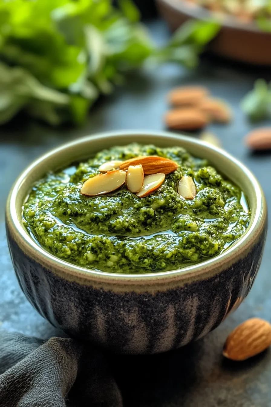Ultimate Broccoli and Smoked Almond Pesto recipe photo