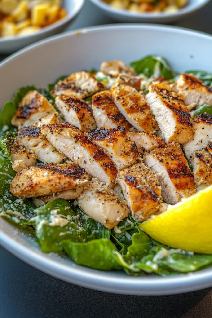 The Ultimate Grilled Chicken Caesar Salad recipe photo