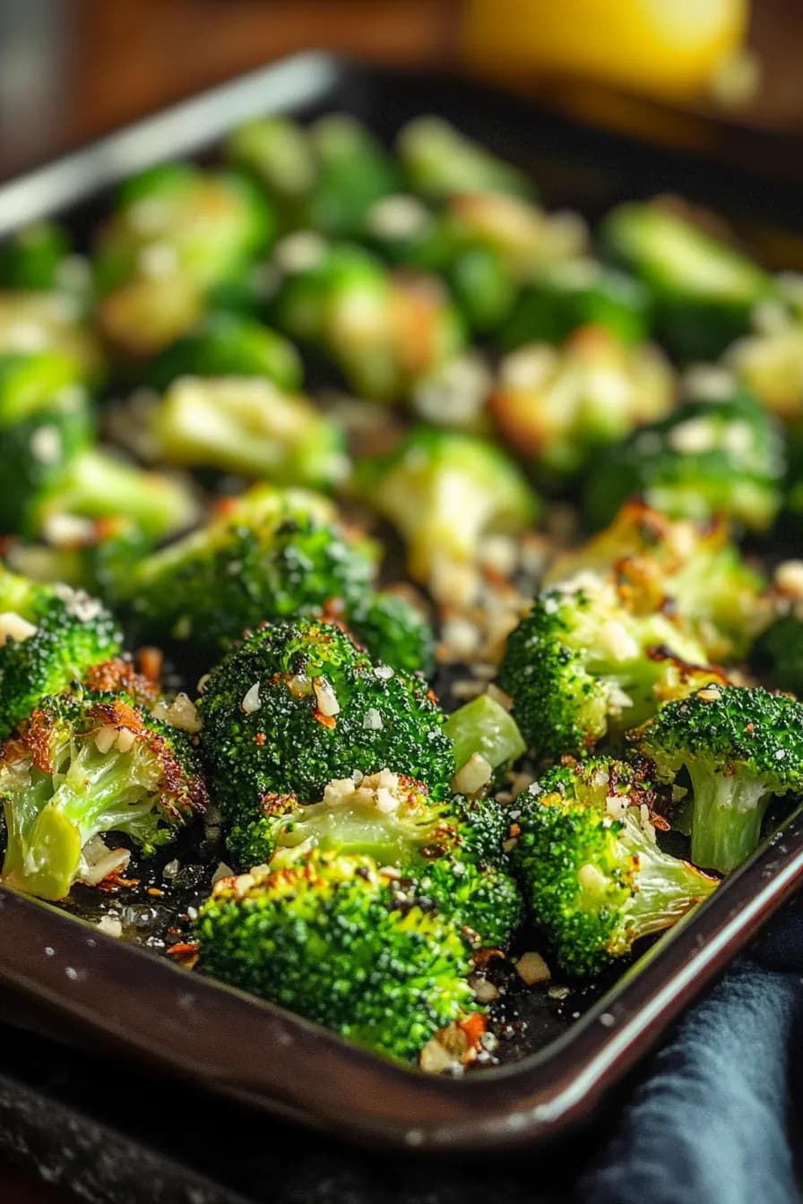 Ultimate Roasted Broccoli with Zesty Garlic Lemon Dressing card