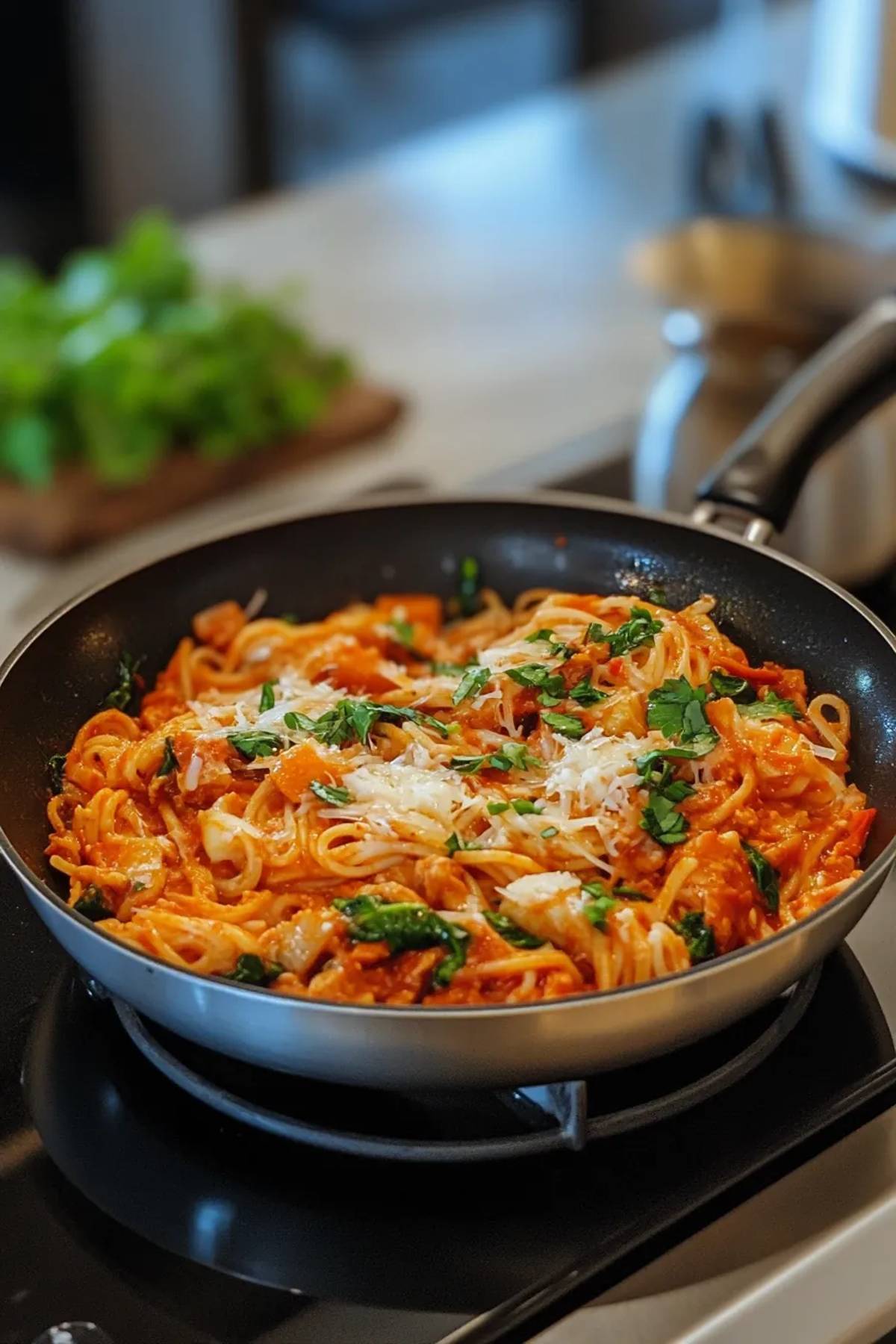 One Pan Gochujang Pasta: A Fusion Feast recipe photo