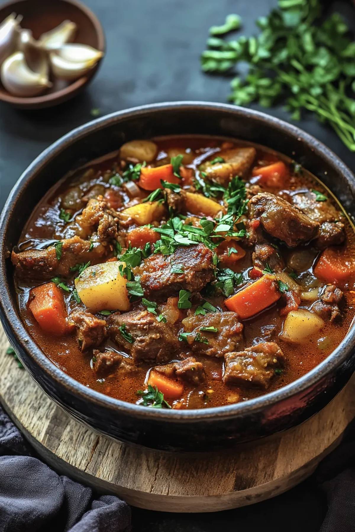 Sun‑Kissed Slow Cooked Harissa Lamb Stew recipe photo