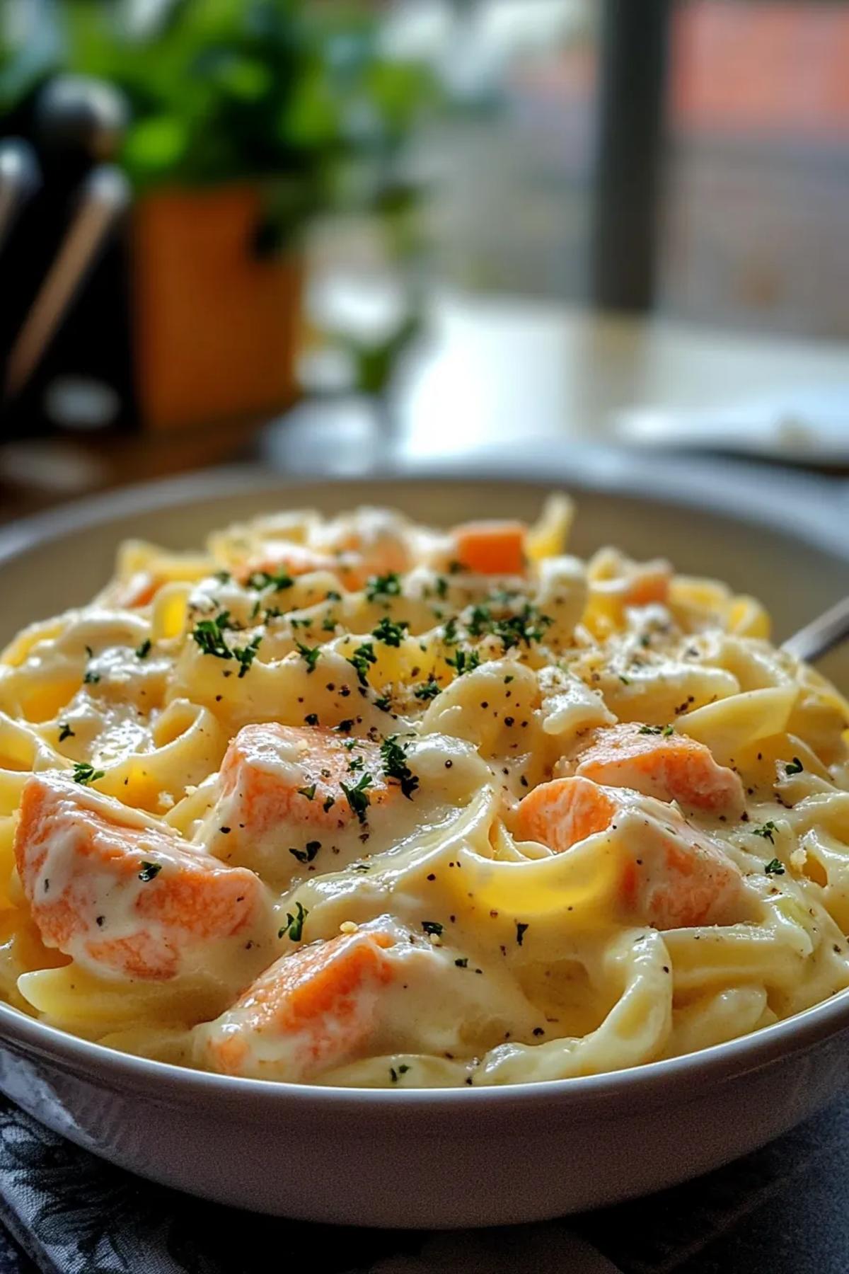 Creamy One Pot Salmon Pasta Delight