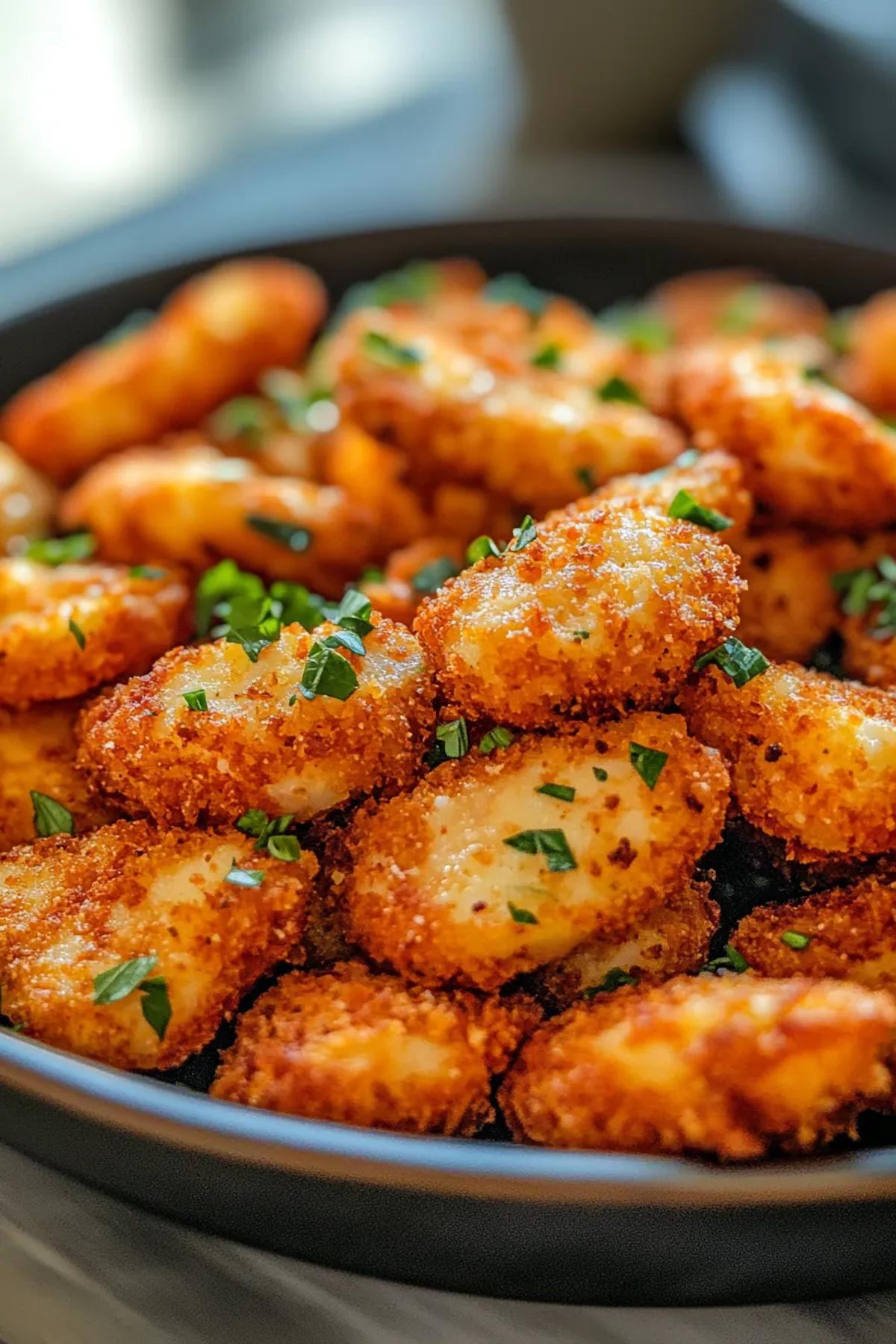 Crispy Air Fryer Breaded Halloumi Bites