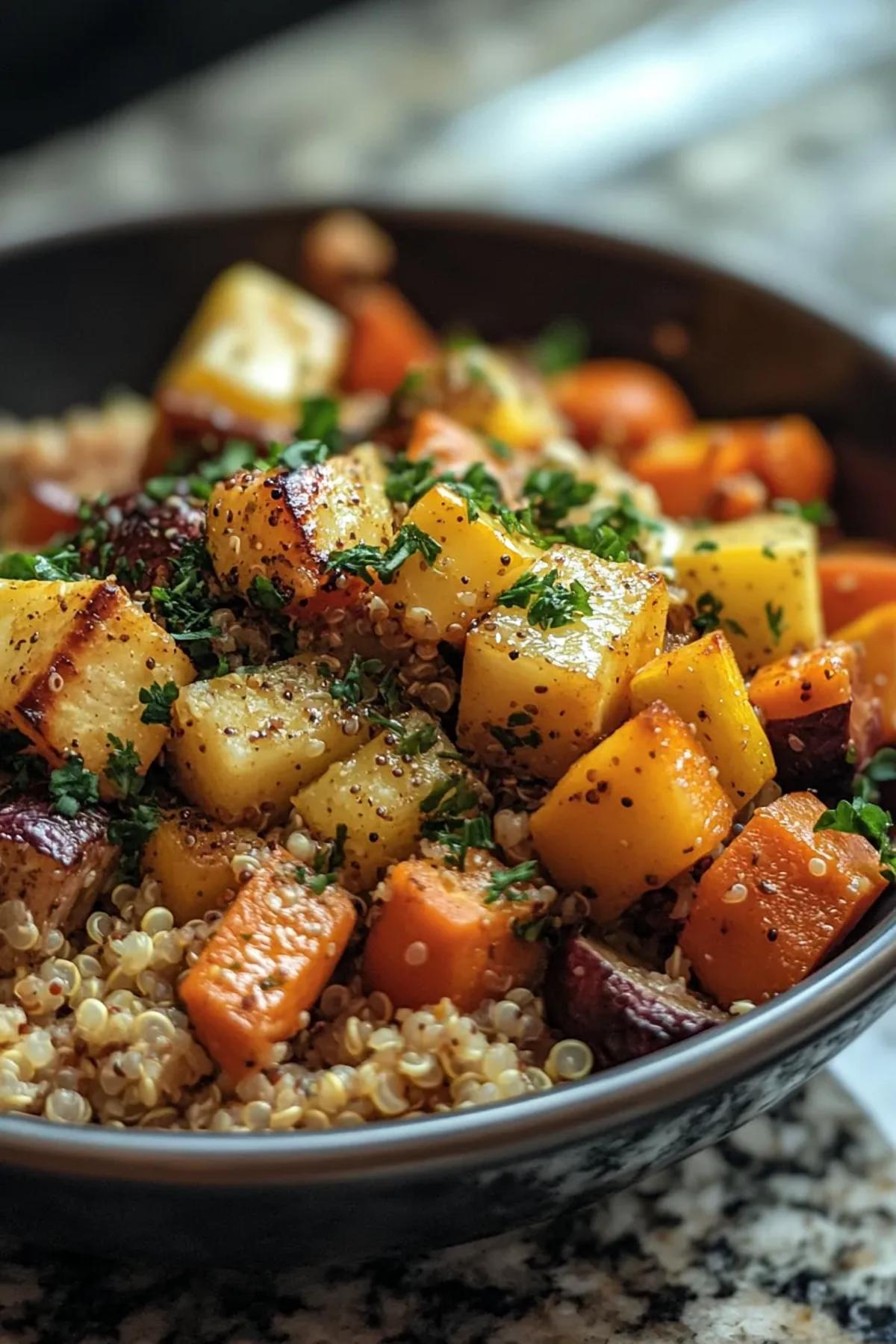 Harvest-Inspired Quinoa and Roasted Vegetable Bowl