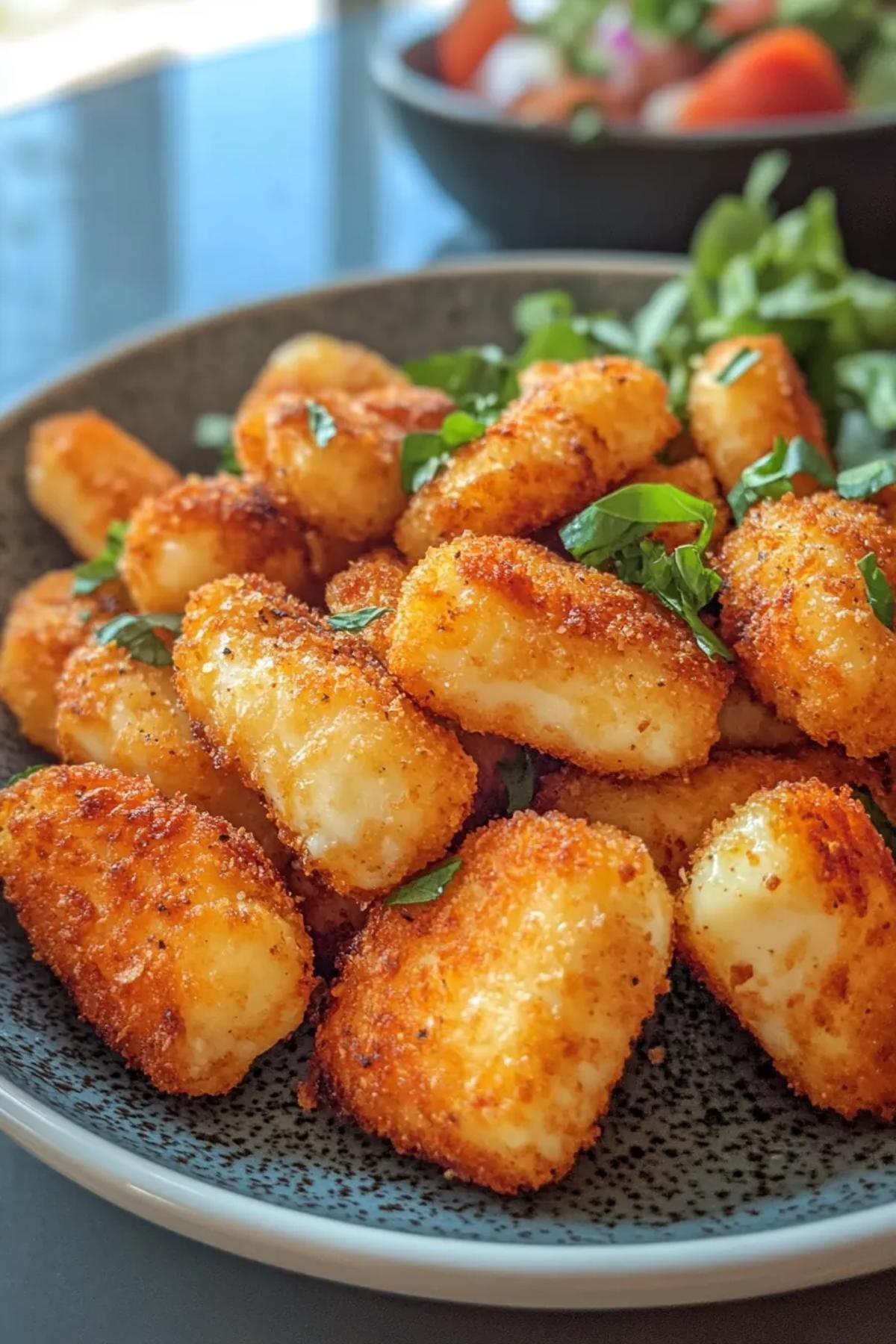 Irresistibly Crispy Air Fryer Halloumi Bites