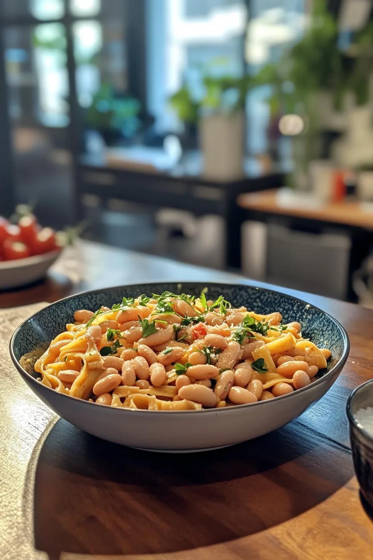 One Pot Miso Lemon Pasta & Beans: A Zesty Delight