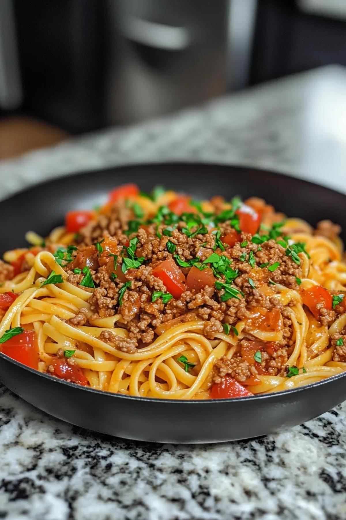 Quick and Hearty Ground Beef Pasta Delight