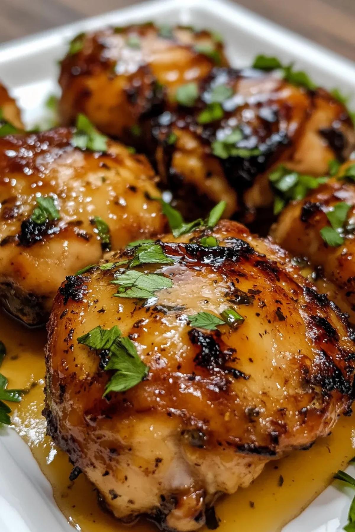 Quick Honey Mustard Chicken Thighs