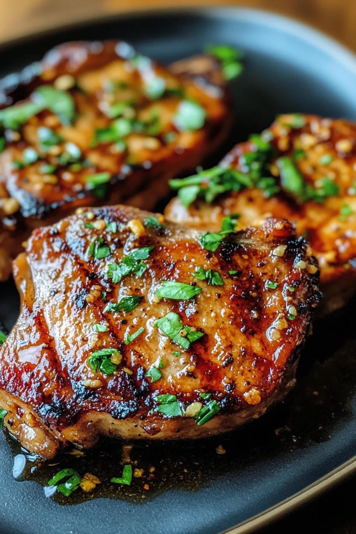 Quick and Savory Garlic Pork Chops