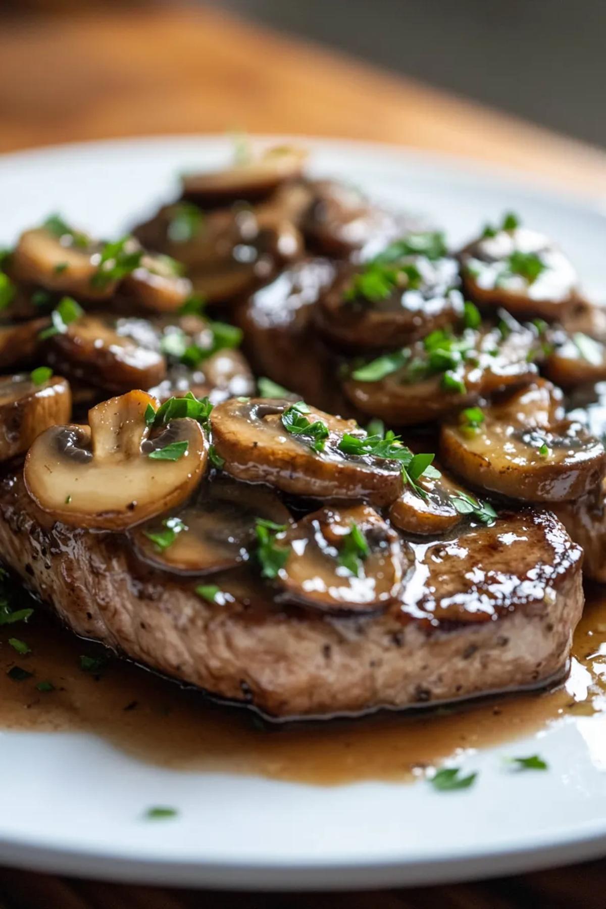 Quick and Savory Mushroom Sauce for Steaks