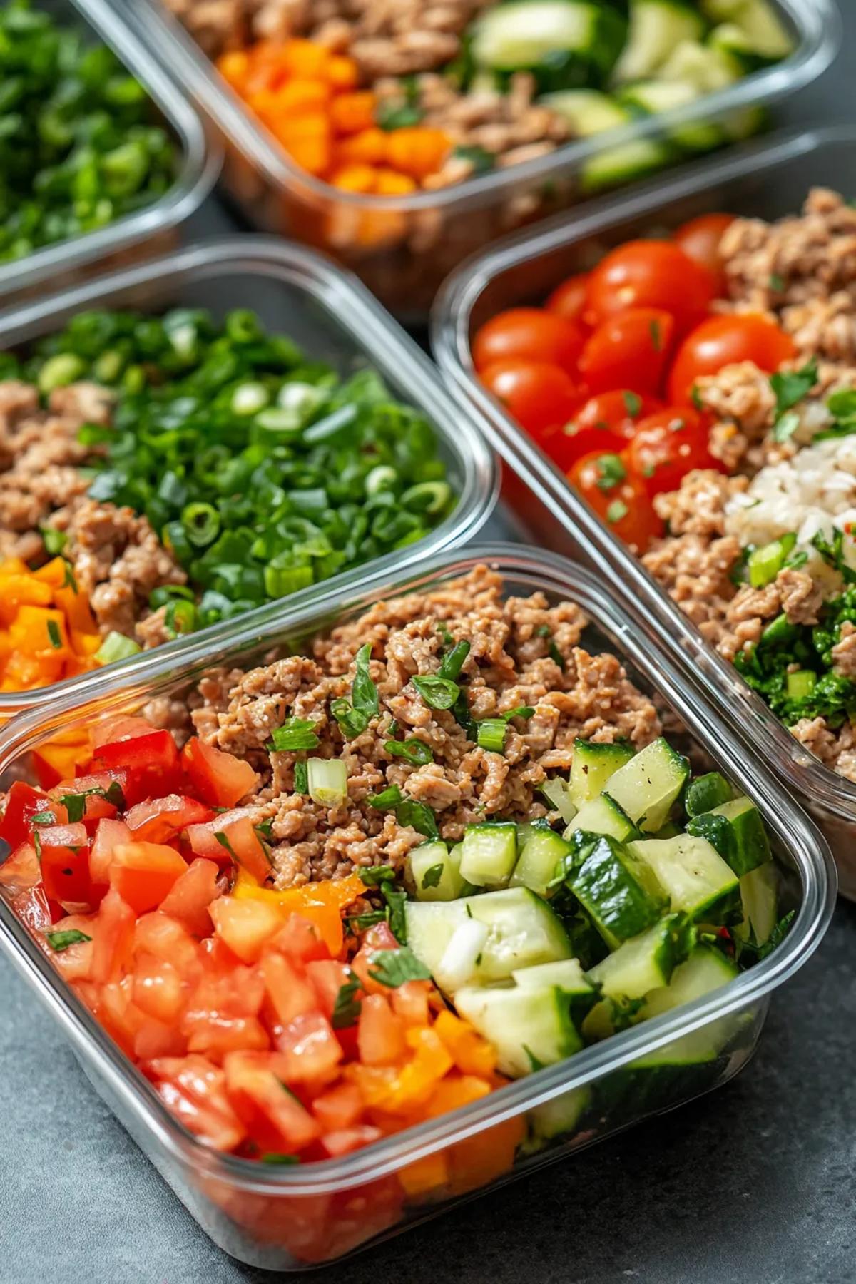 Sun‑Kissed High Protein Ground Turkey Meal Prep Bowls