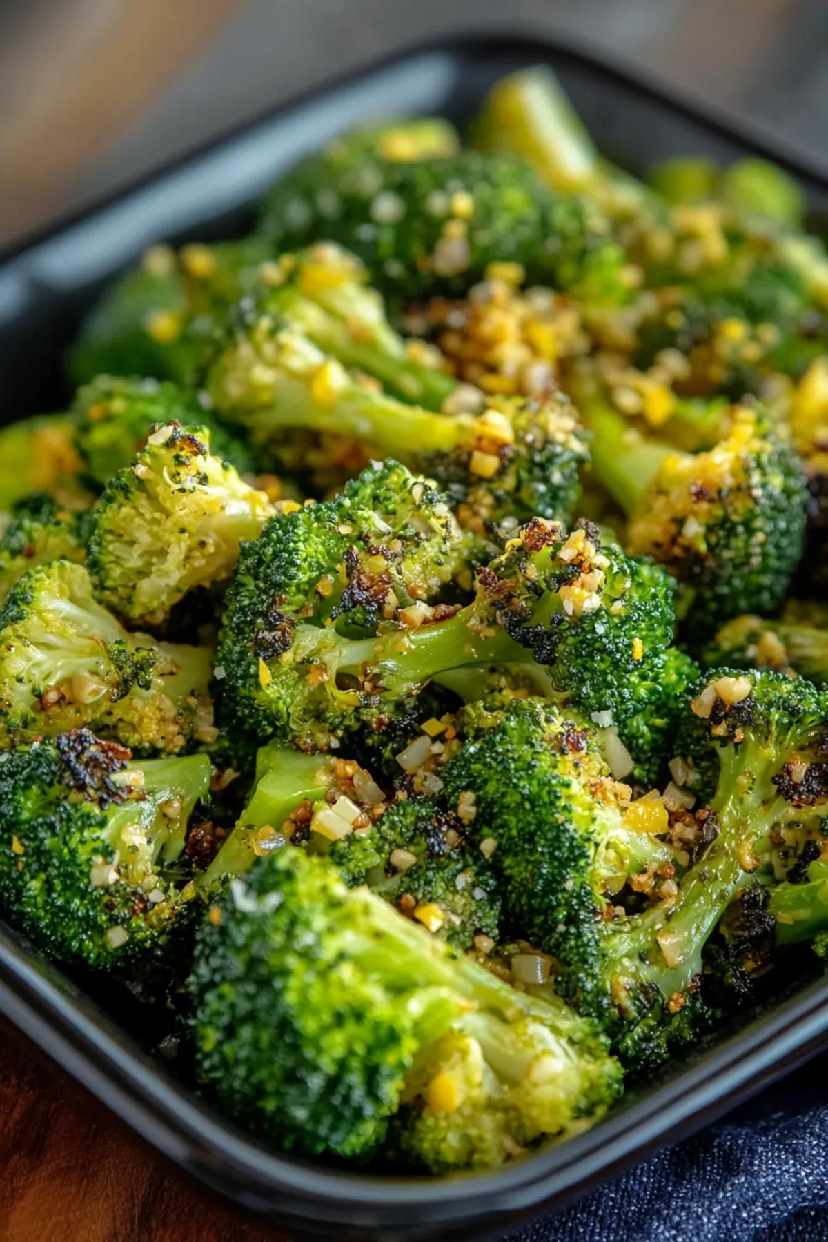 Ultimate Roasted Broccoli with Zesty Garlic Lemon Dressing