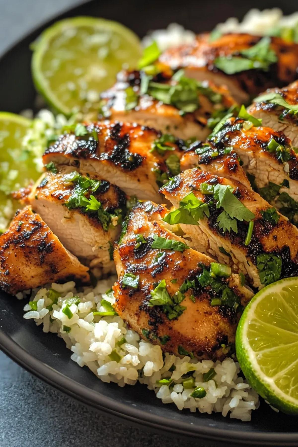 Zesty Honey-Lime Chicken with Cilantro Rice