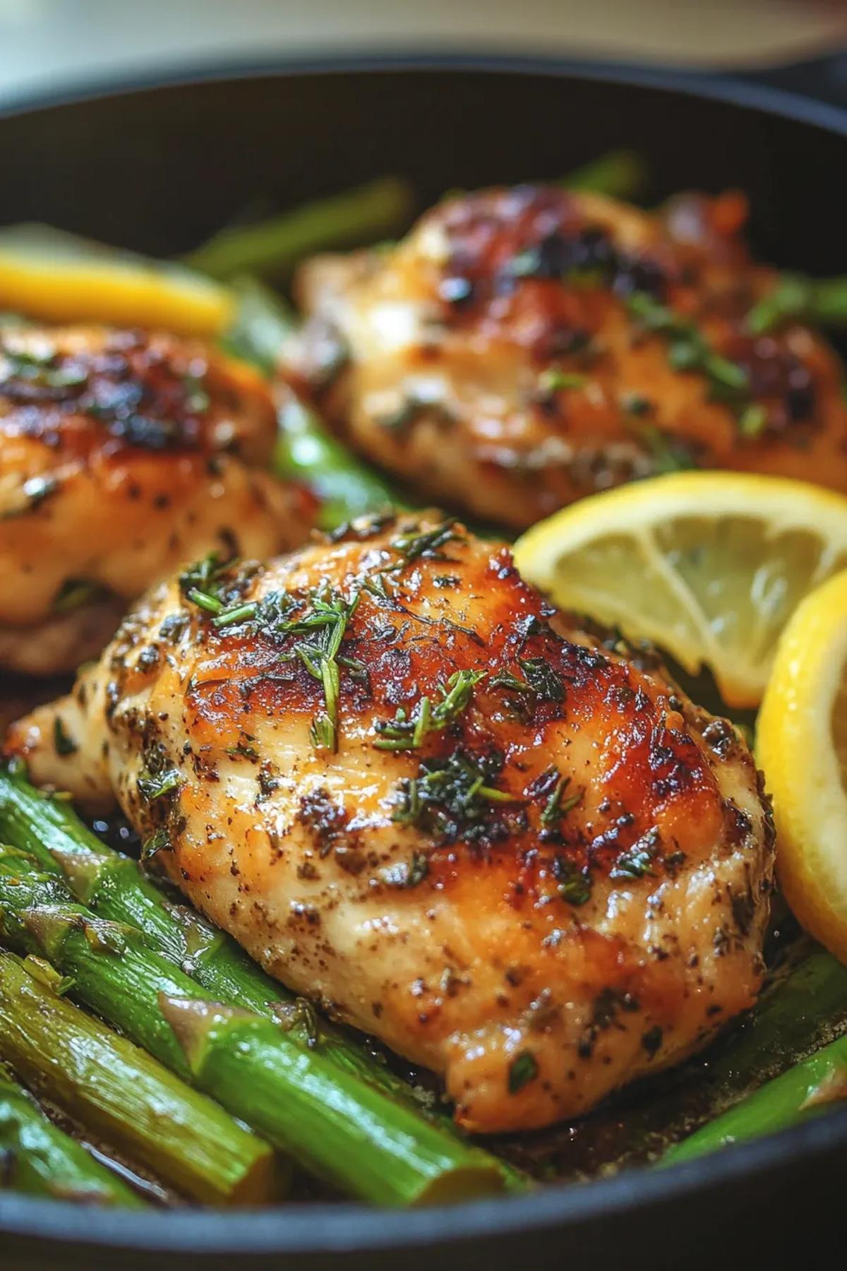 Zesty Lemon Herb Chicken with Asparagus