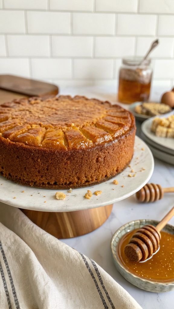 Close-up of delicious Honey Cake