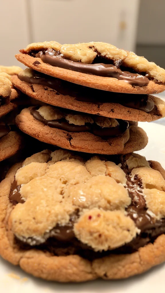 Step-by-step making Nutella Stuffed Cookies