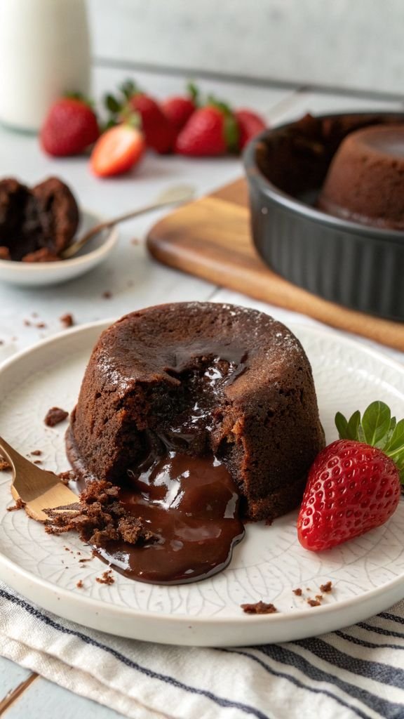 A delicious plate of Chocolate Lava Cake