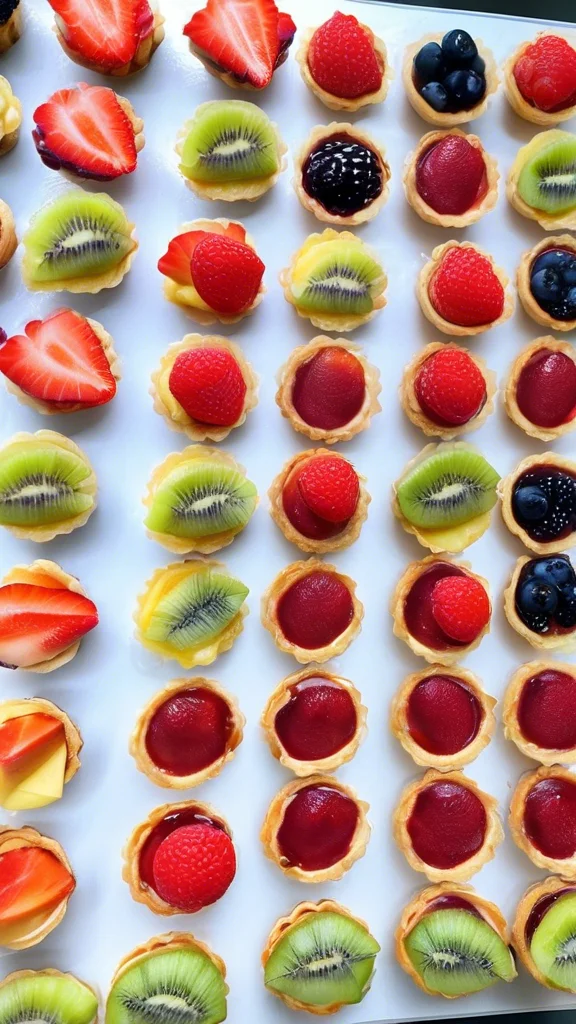 Step-by-step making Mini Fruit Tartlets