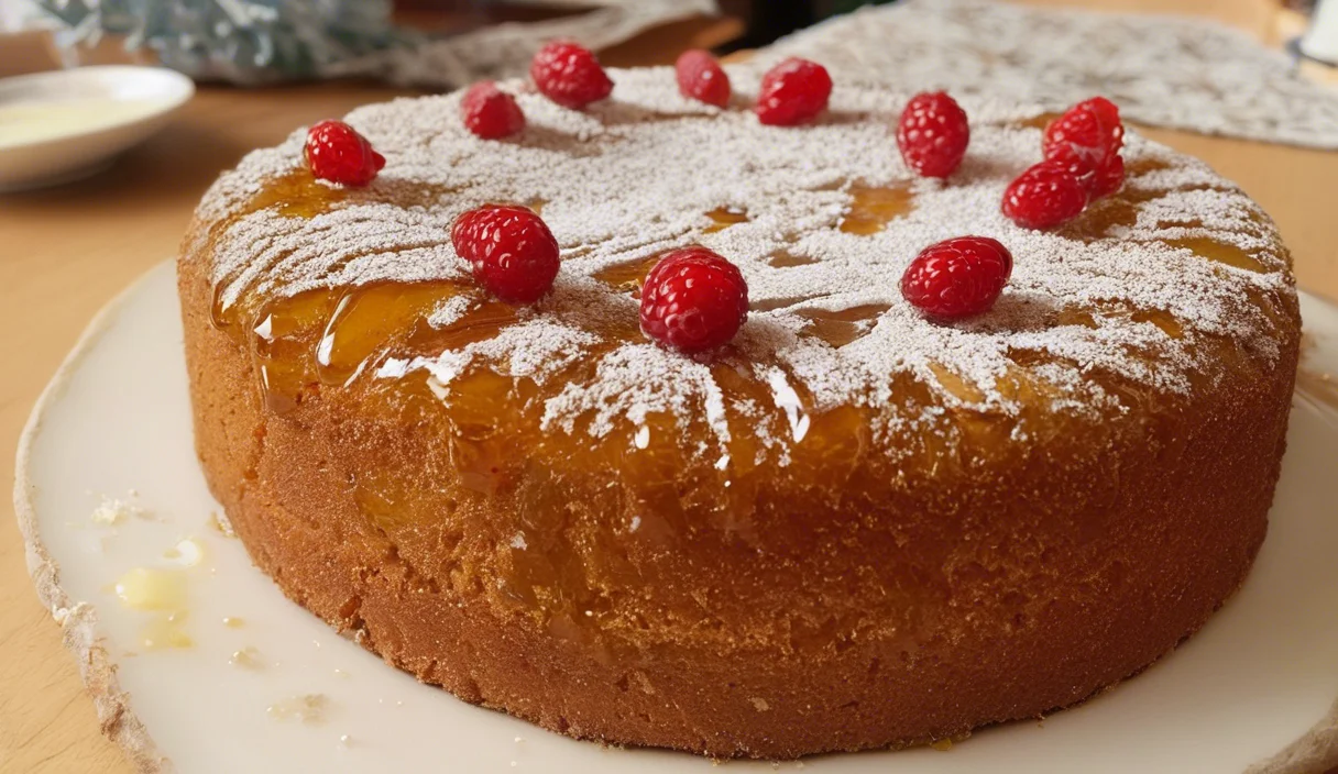 A delicious plate of Honey Cake (Medovik)