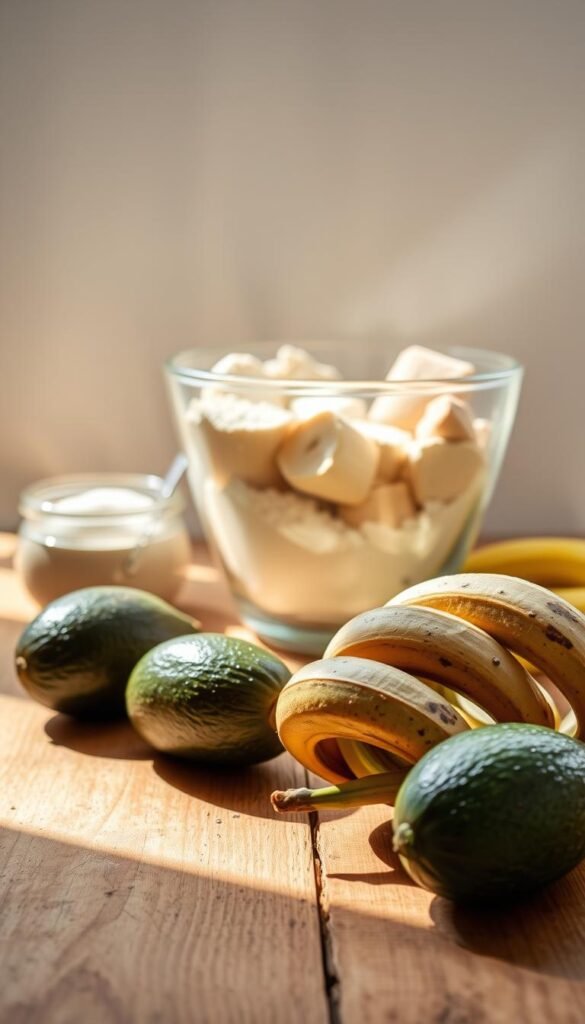Avocado Banana Bread Ingredients