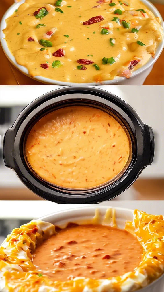 Close-up of delicious Copycat Chili's Queso Dip (Slow Cooker)