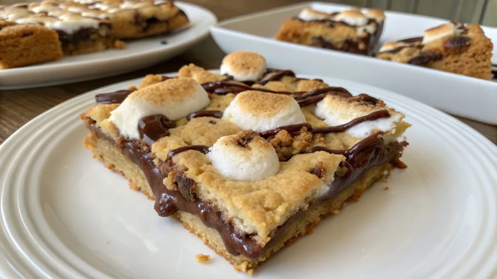 A delicious plate of S’mores Bars