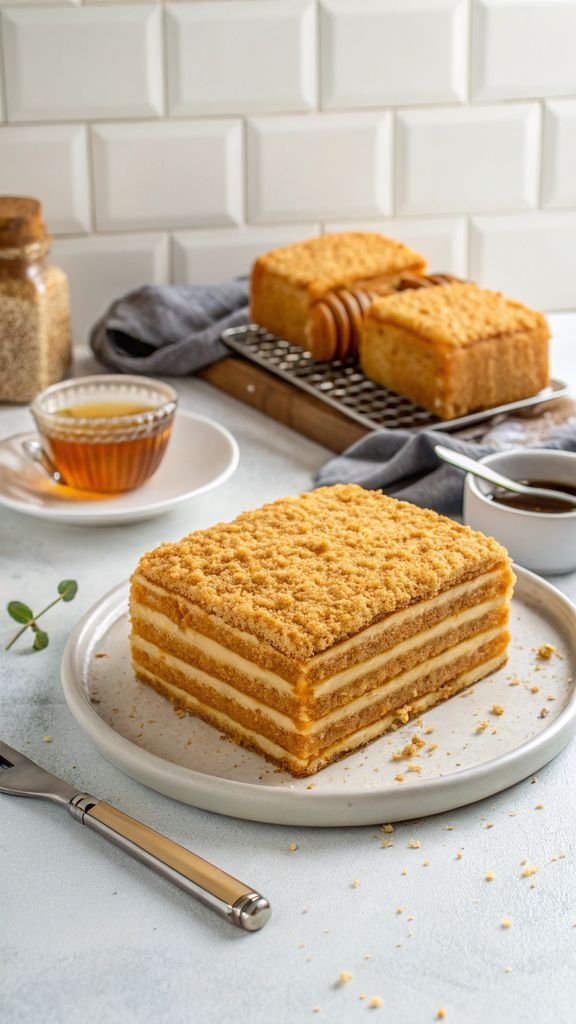 Step-by-step making Honey Cake