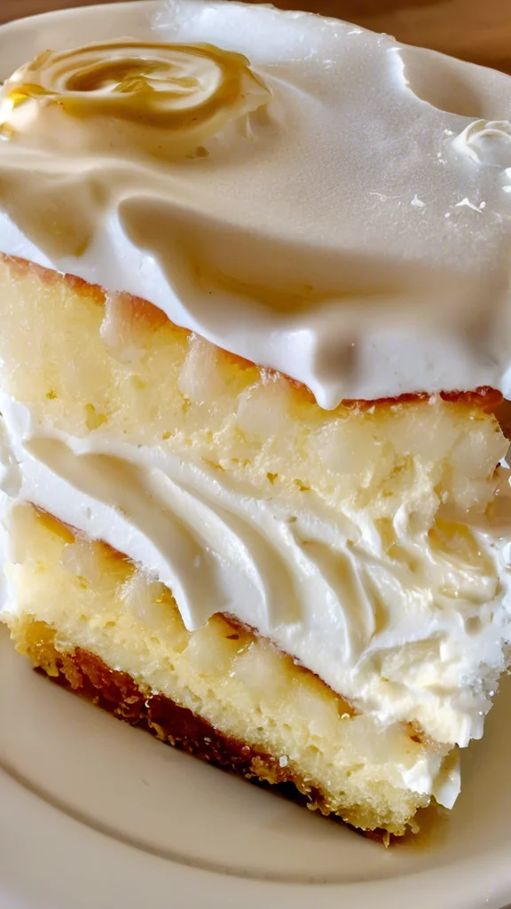 Close-up of delicious Tres Leches Cake