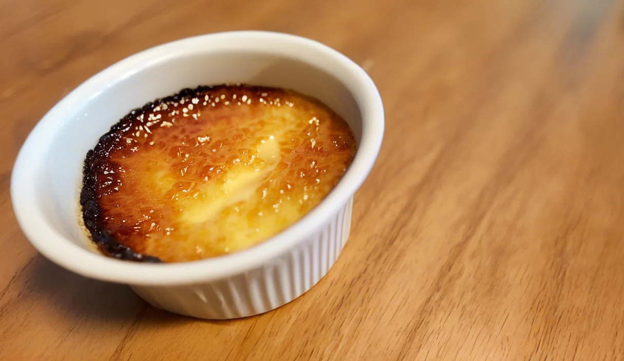 A delicious plate of Crème Brûlée