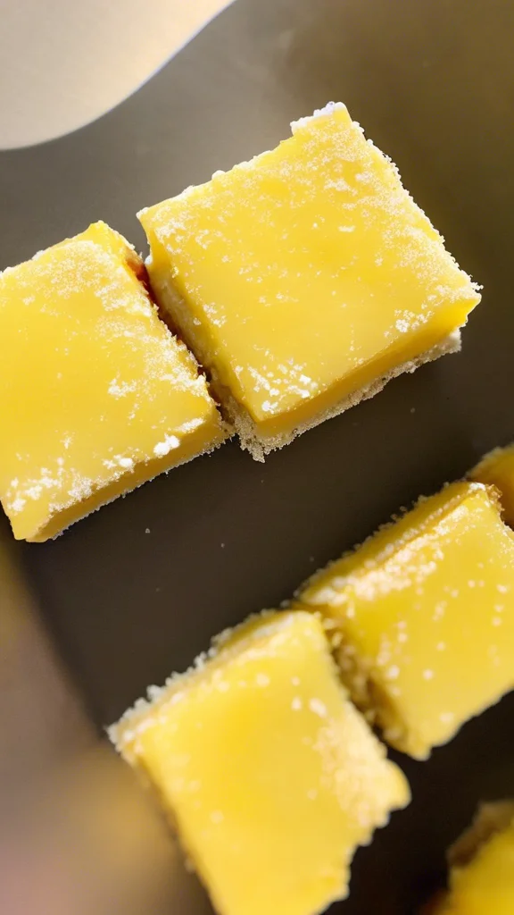 Beautifully plated Lemon Bars