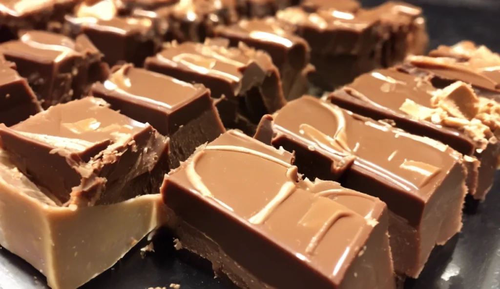 A delicious plate of Chocolate Peanut Butter Fudge