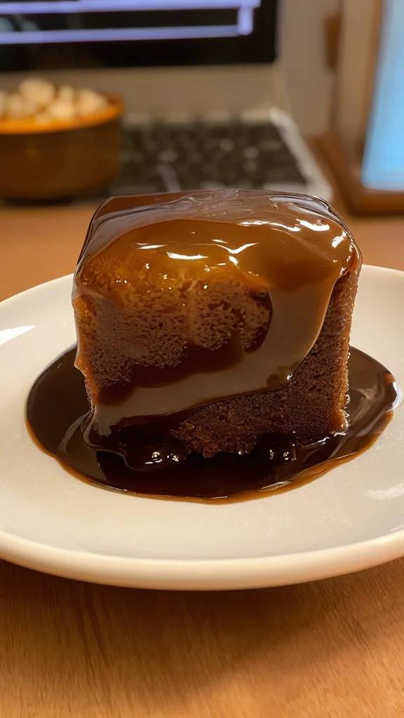 Beautifully plated Sticky Toffee Pudding
