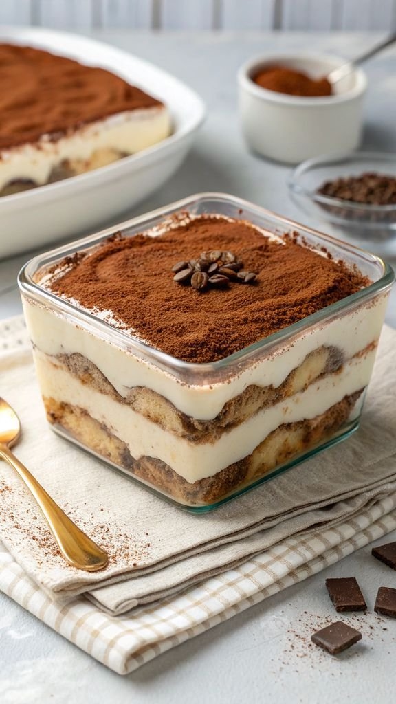 A delicious plate of Tiramisu