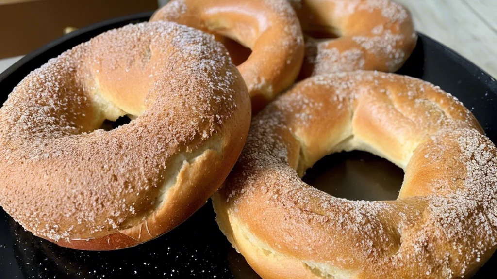 Cinnamon Sugar Bagels hommemade