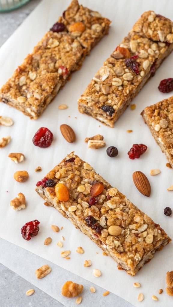 Beautifully plated Nut-Free Muesli Bars