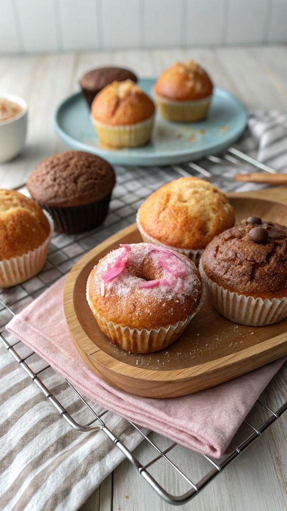 Close-up of delicious Muffins That Taste Like Doughnuts Recipe
