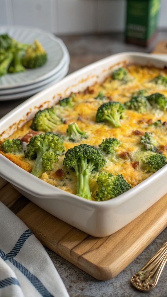 A delicious plate of Broccoli Rice Casserole