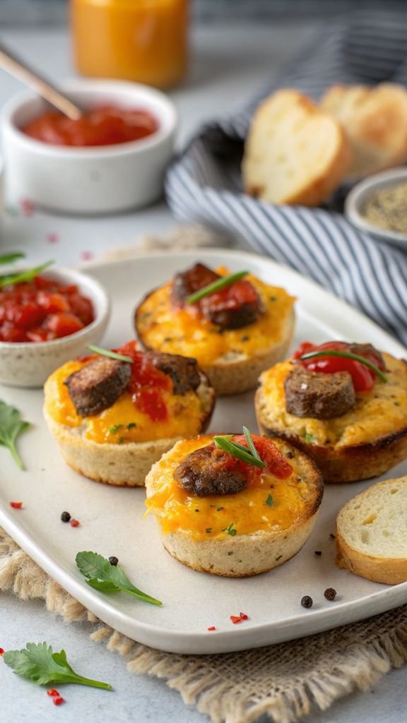 Close-up of delicious Easy Pepper Jelly Sausage Breakfast Bites