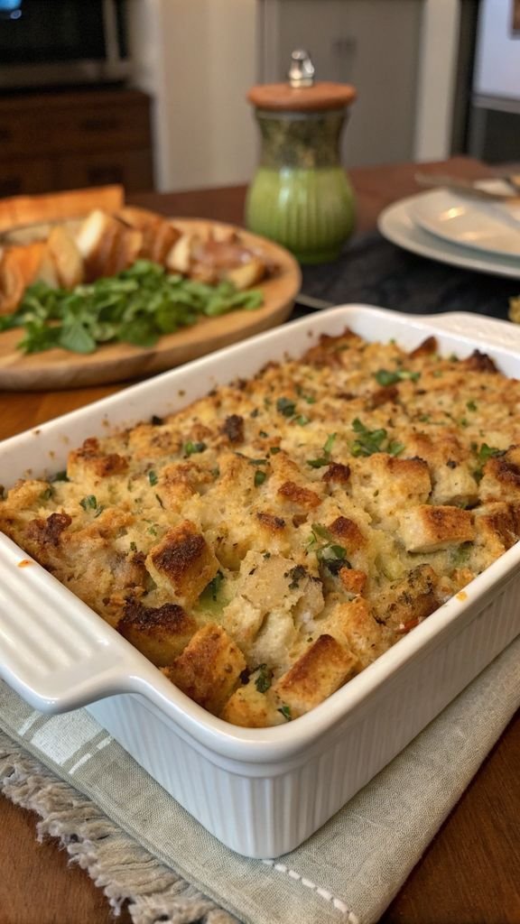 Step-by-step making Chicken Stuffing Casserole