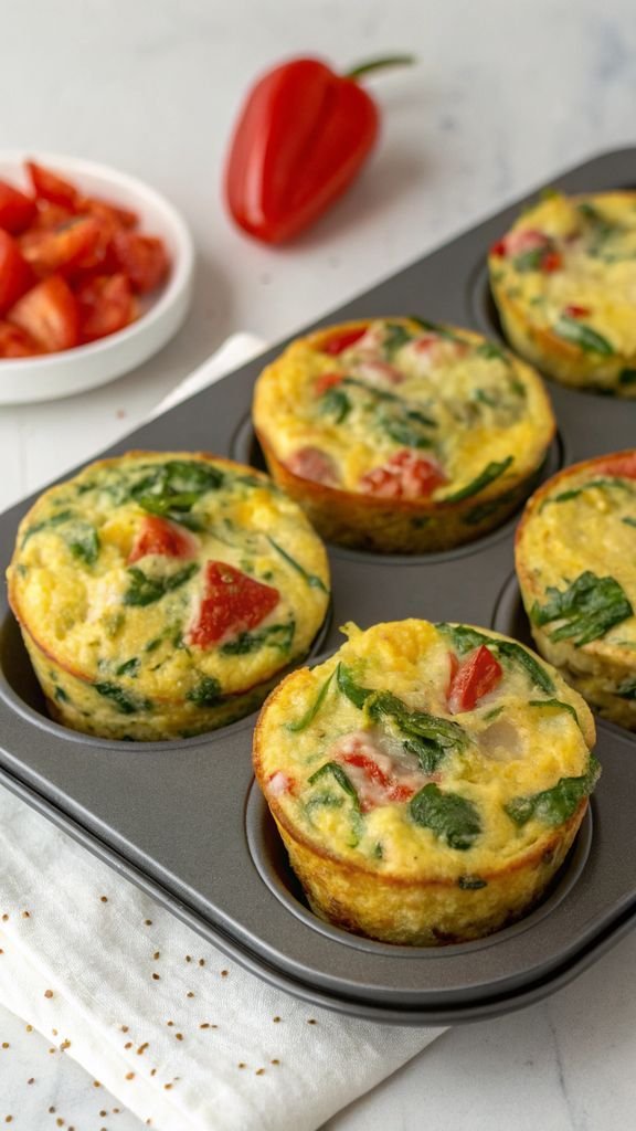 A delicious plate of Frittata Egg Muffins
