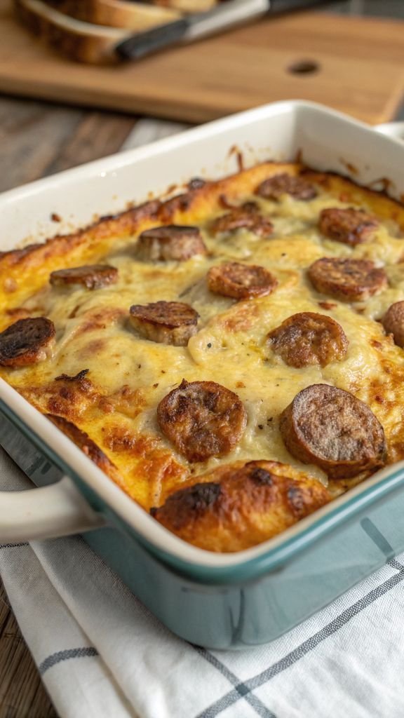 A delicious plate of Pancake Sausage Casserole