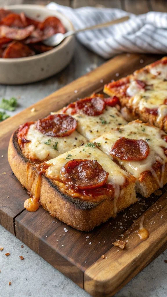 A delicious plate of Pizza Lava Toast