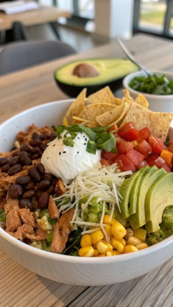 A delicious plate of Burrito Bowl