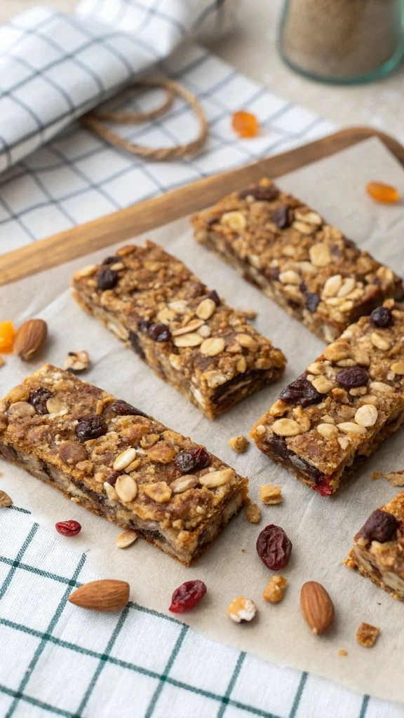 A delicious plate of Nut-Free Muesli Bars